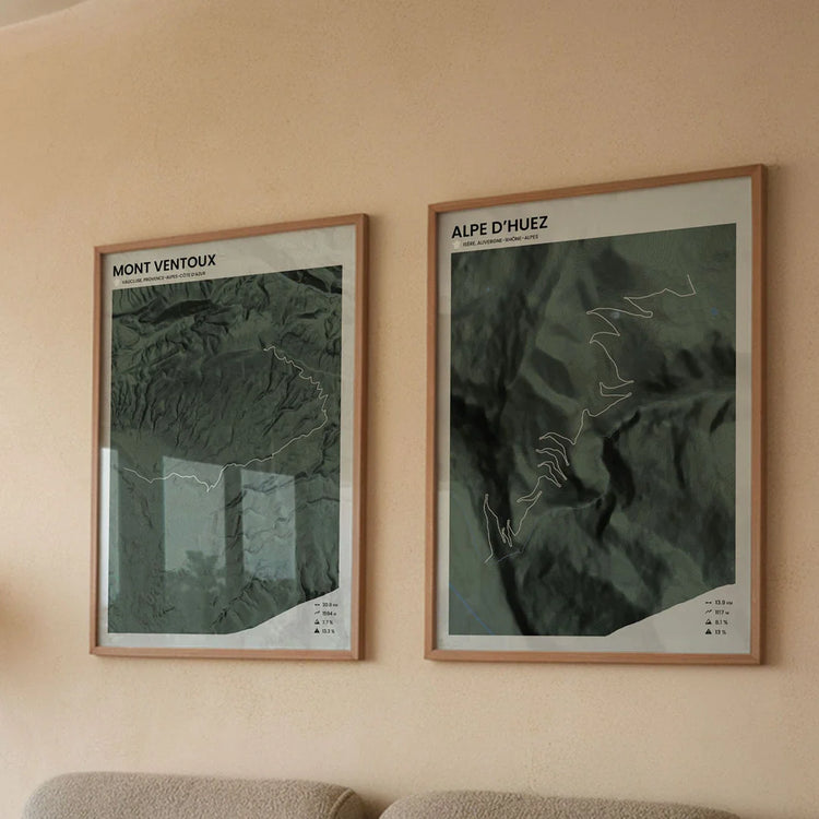 Cycling climbs posters