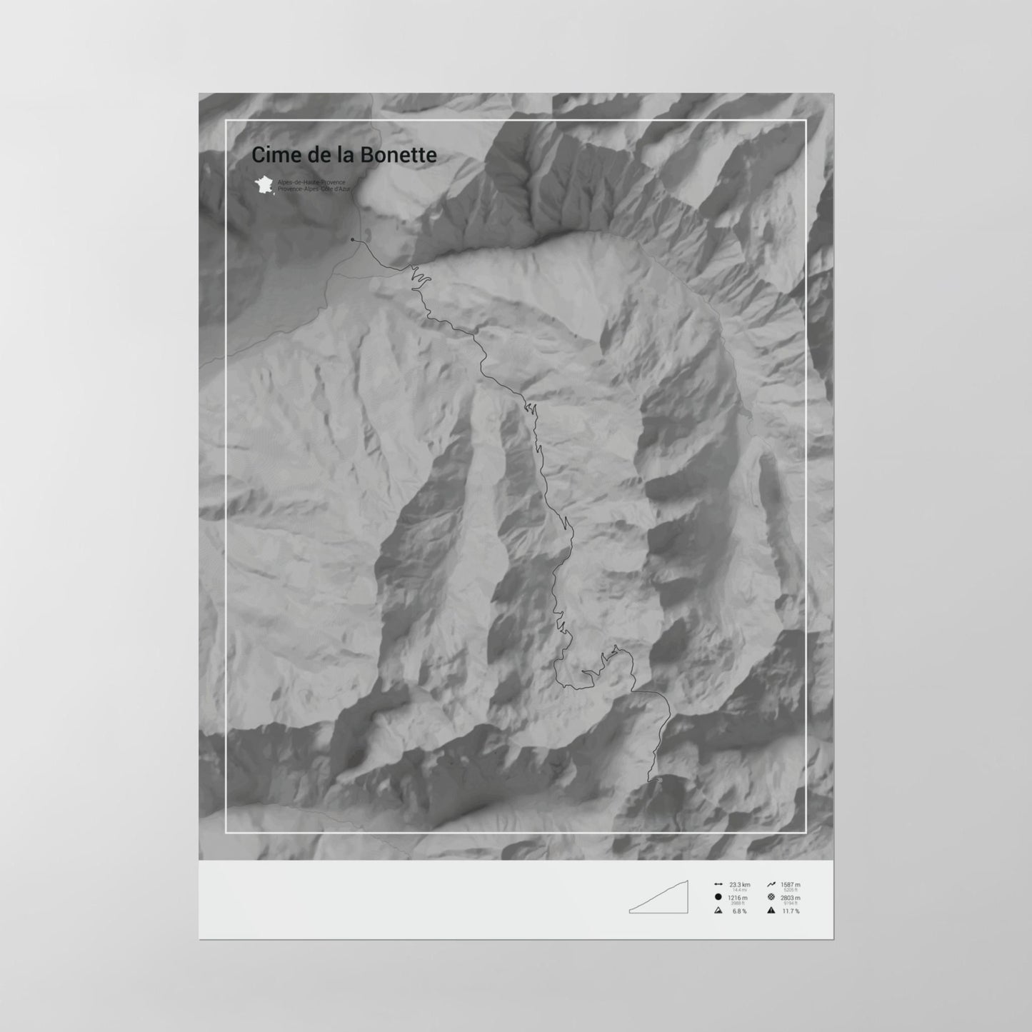 Cime de la Bonette poster