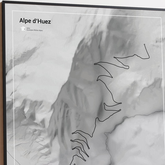 Alpe d'Huez Cycling Poster
