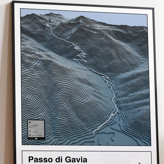 Passo di Gavia personalized poster