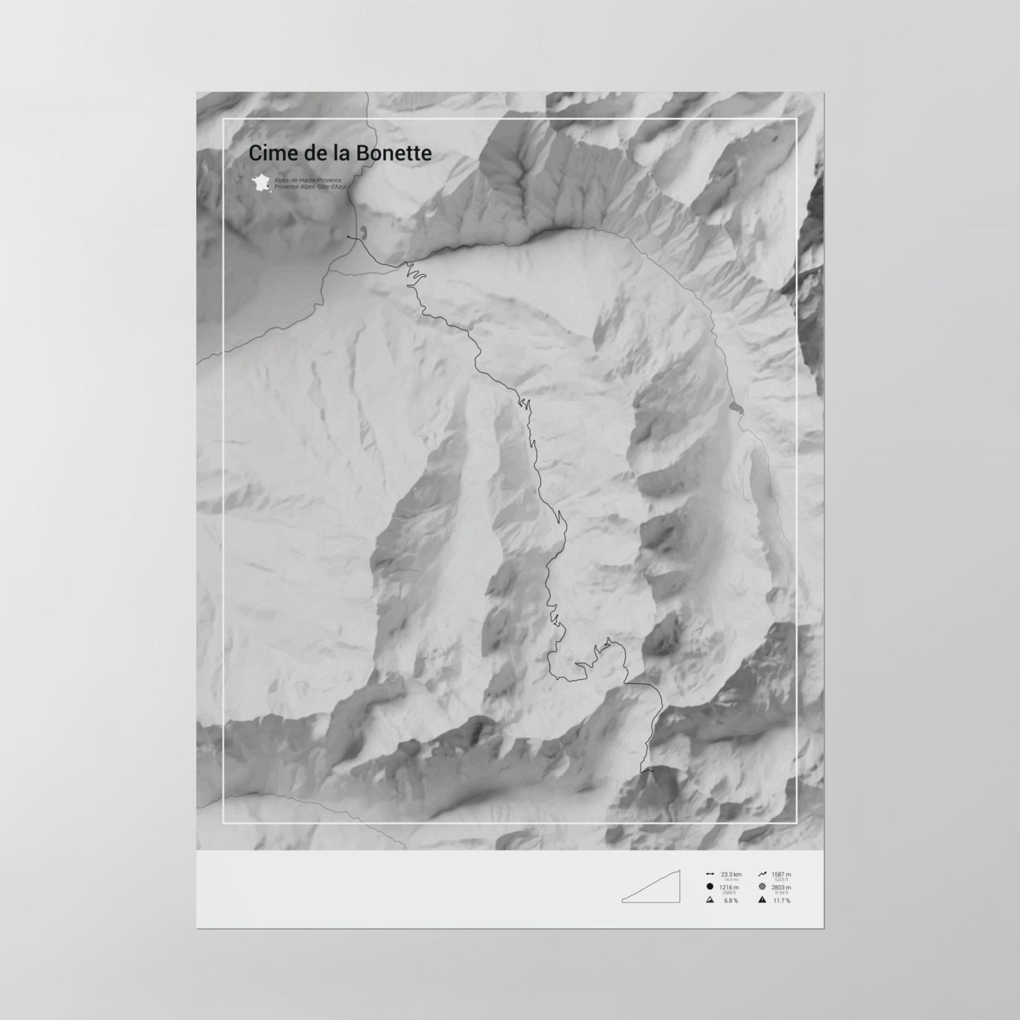 Cime de la Bonette poster