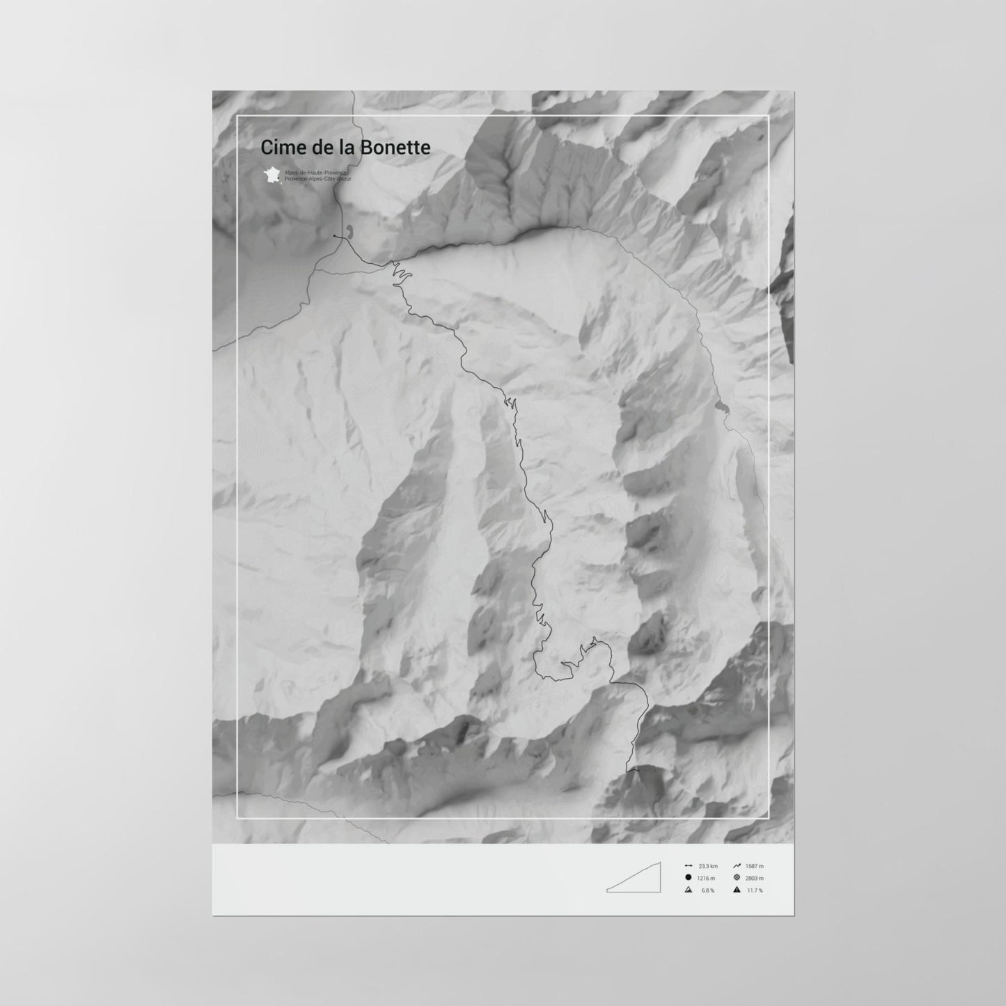 Cime de la Bonette poster