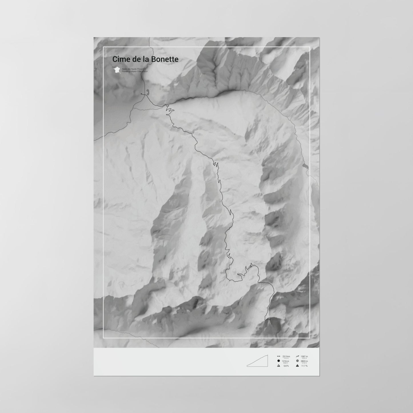 Cime de la Bonette poster