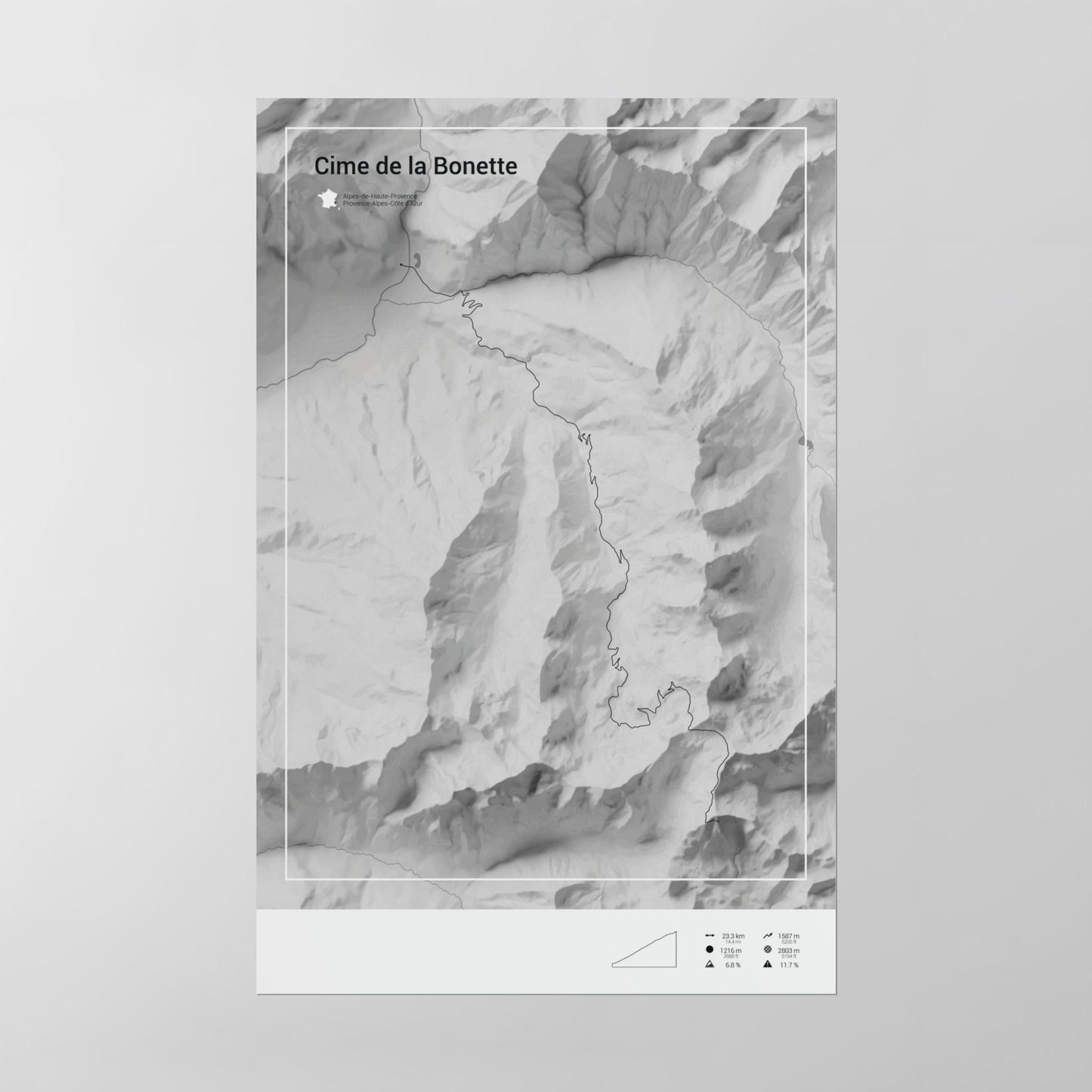 Cime de la Bonette poster