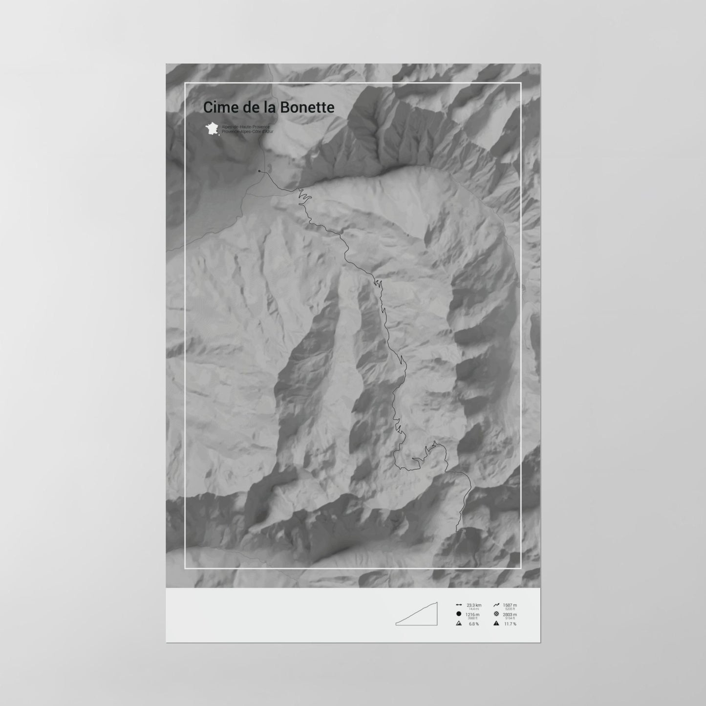 Cime de la Bonette poster