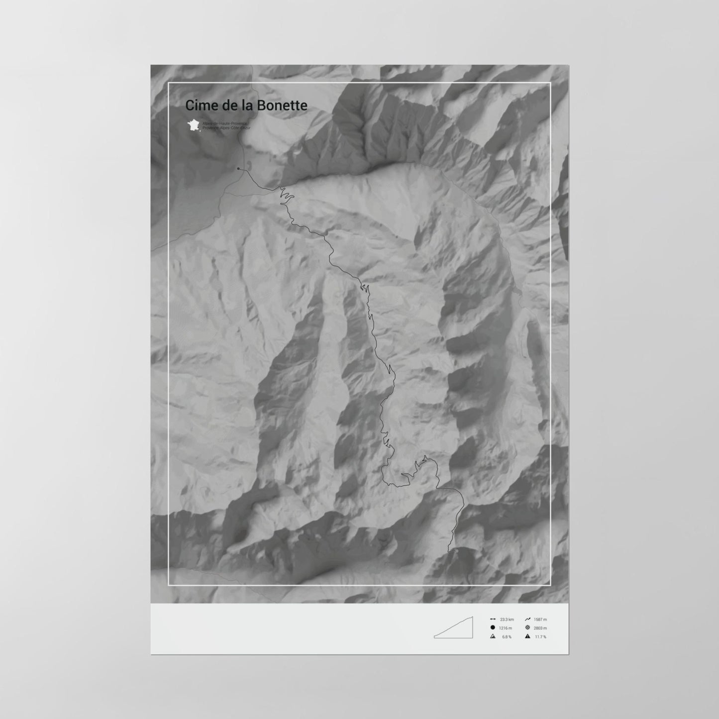 Cime de la Bonette poster