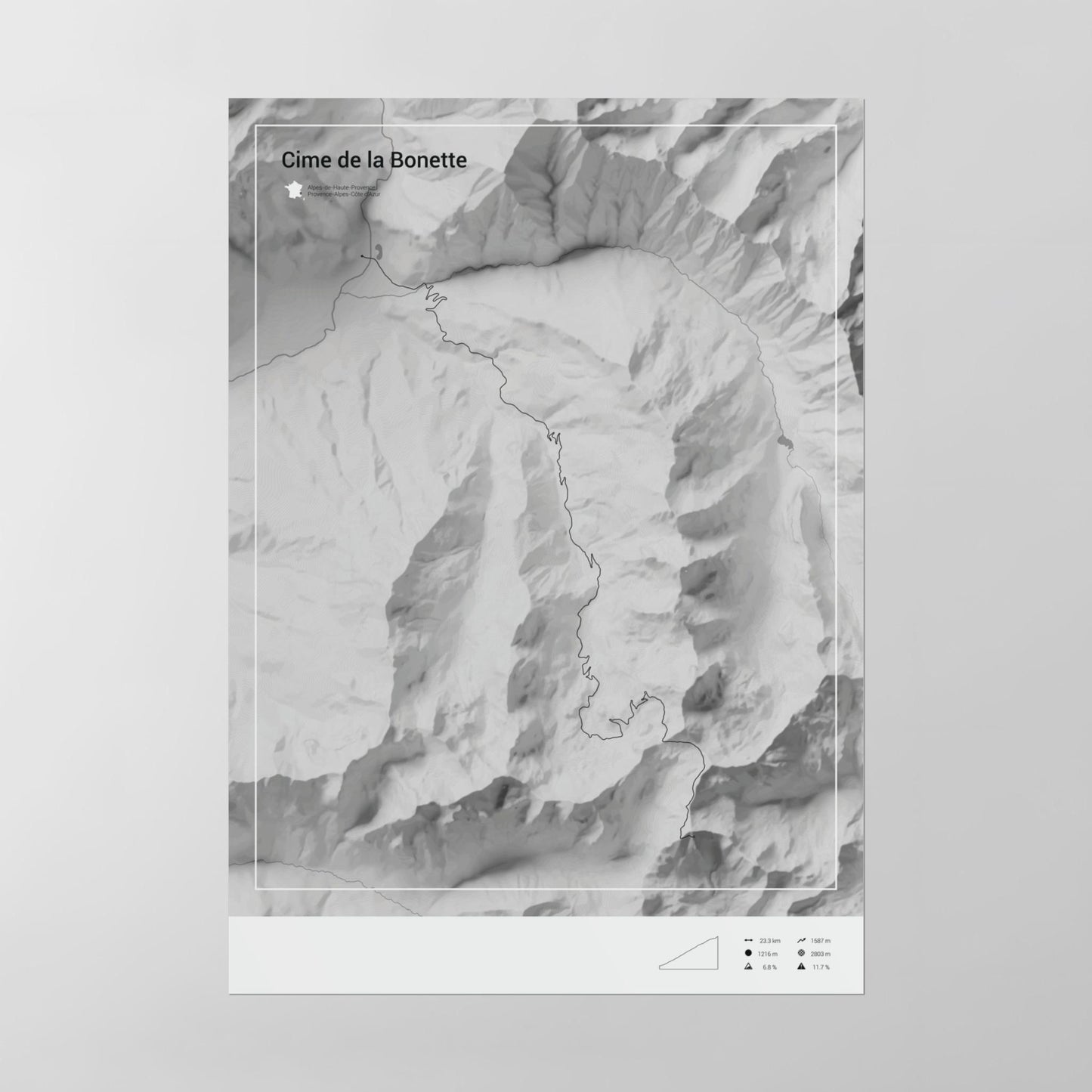 Cime de la Bonette poster