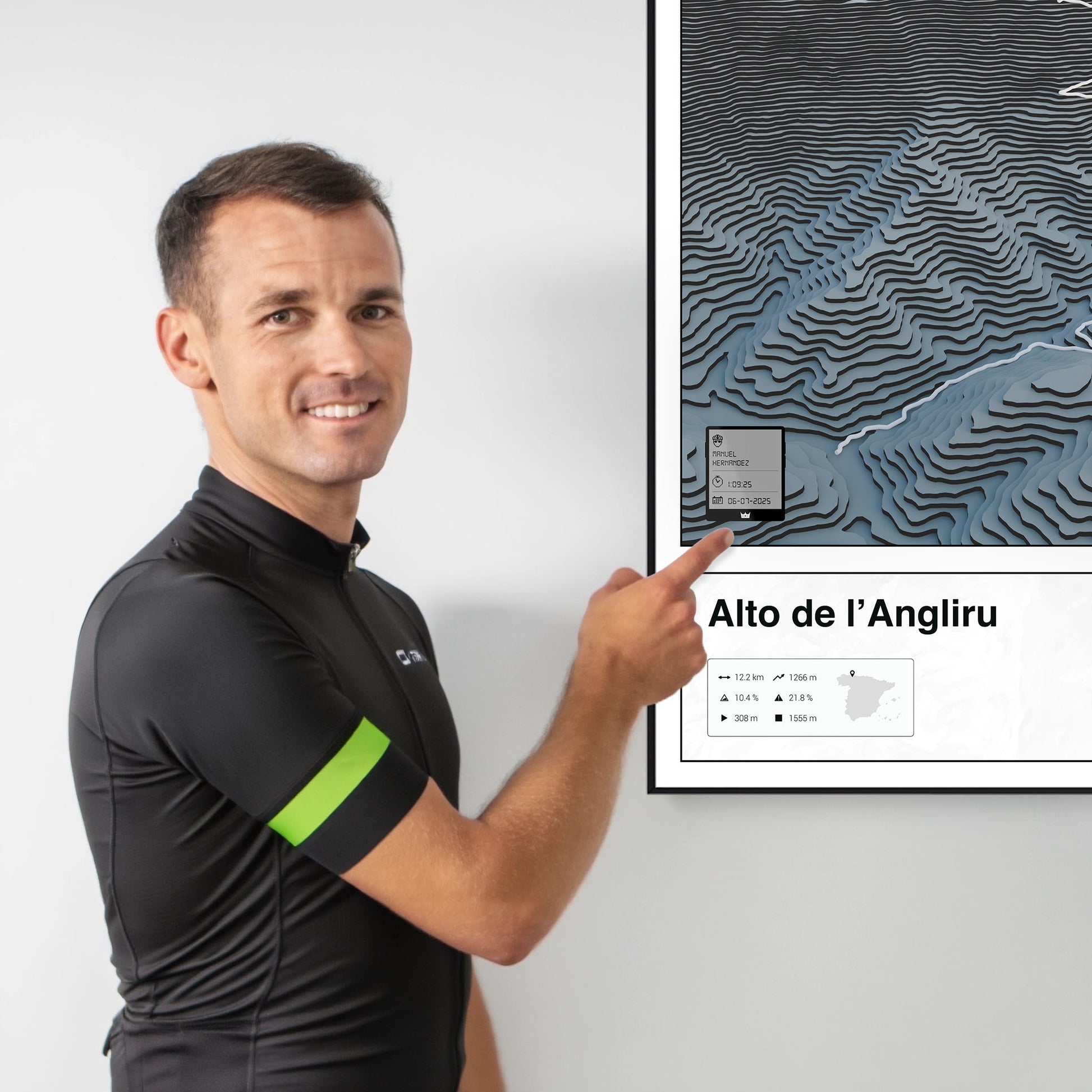 Alto de l'Angliru personalized poster