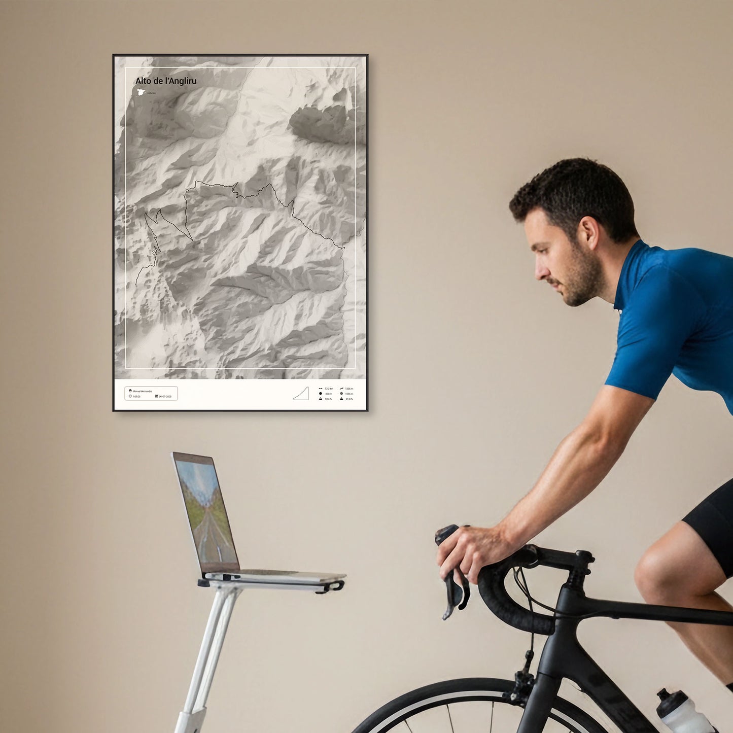 Alto de l'Angliru personalized poster