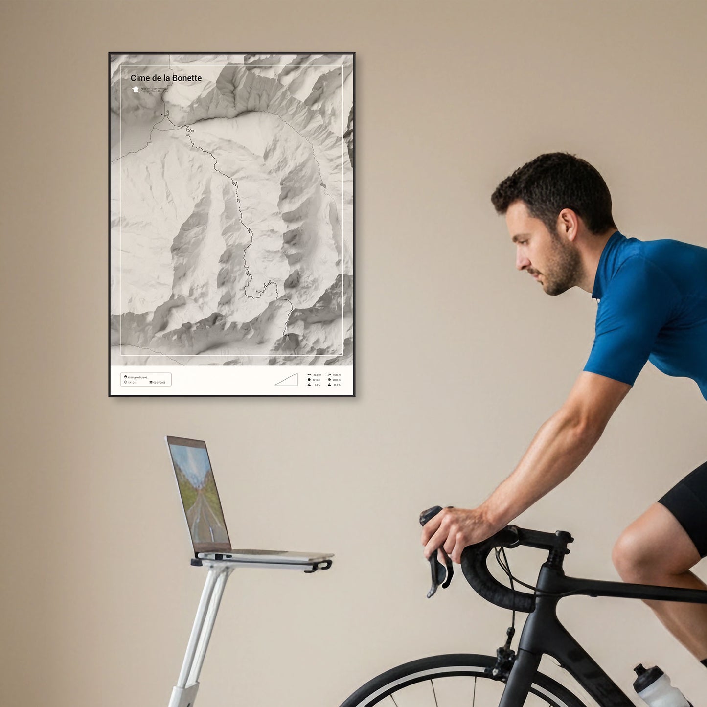 Cime de la Bonette personalized poster