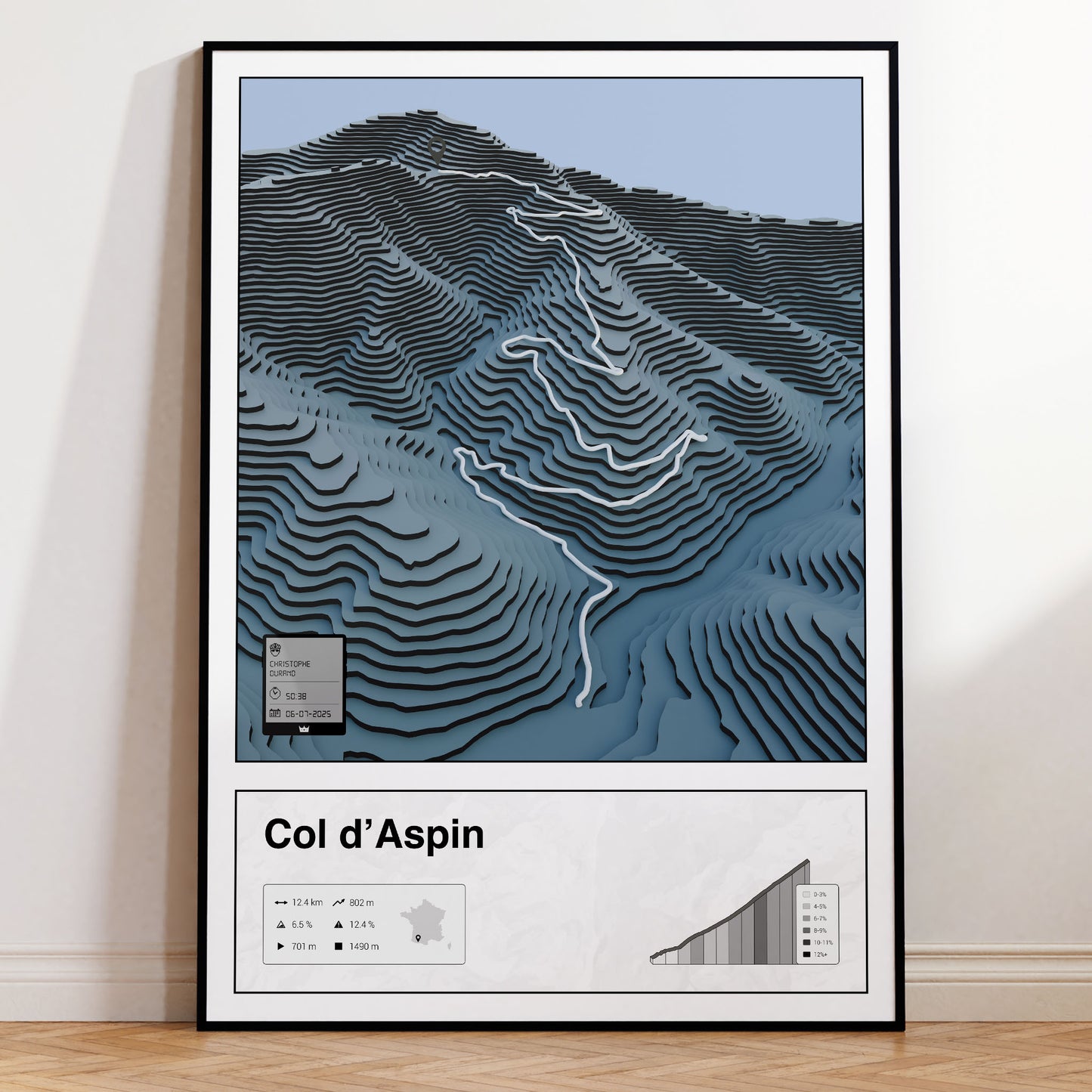 Col d'Aspin personalized poster
