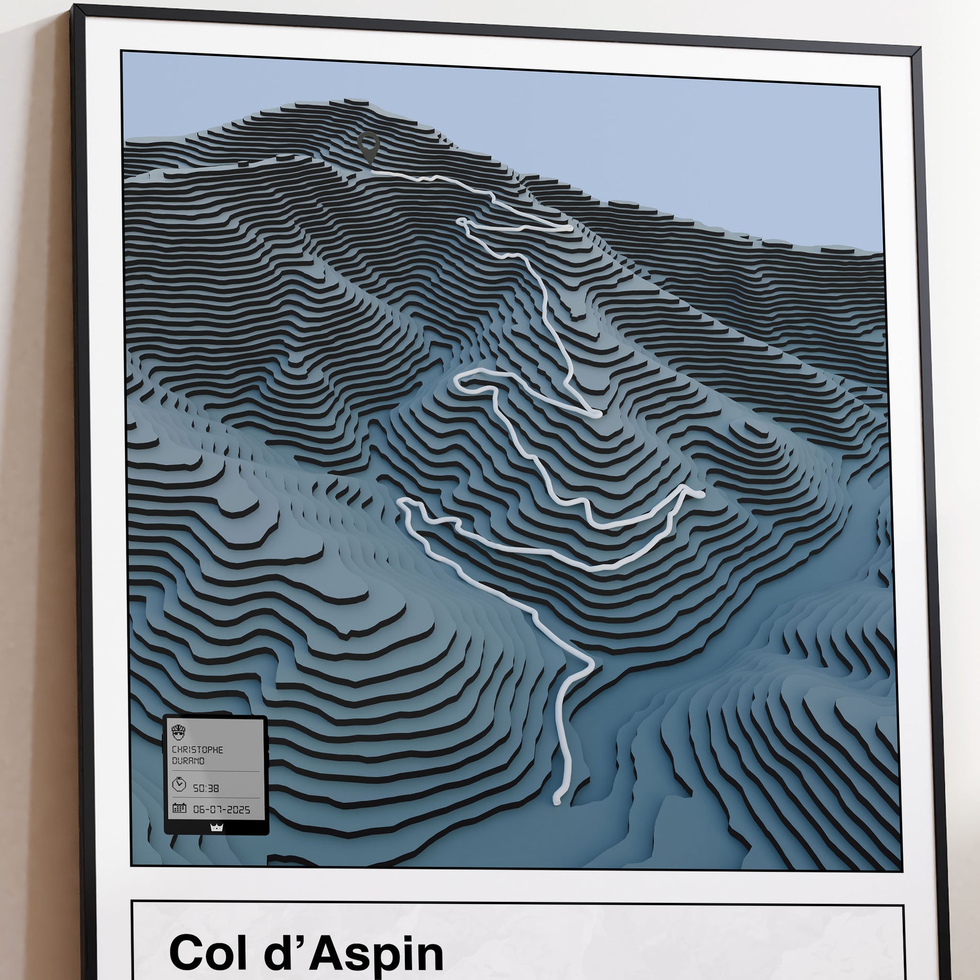 Col d'Aspin personalized poster