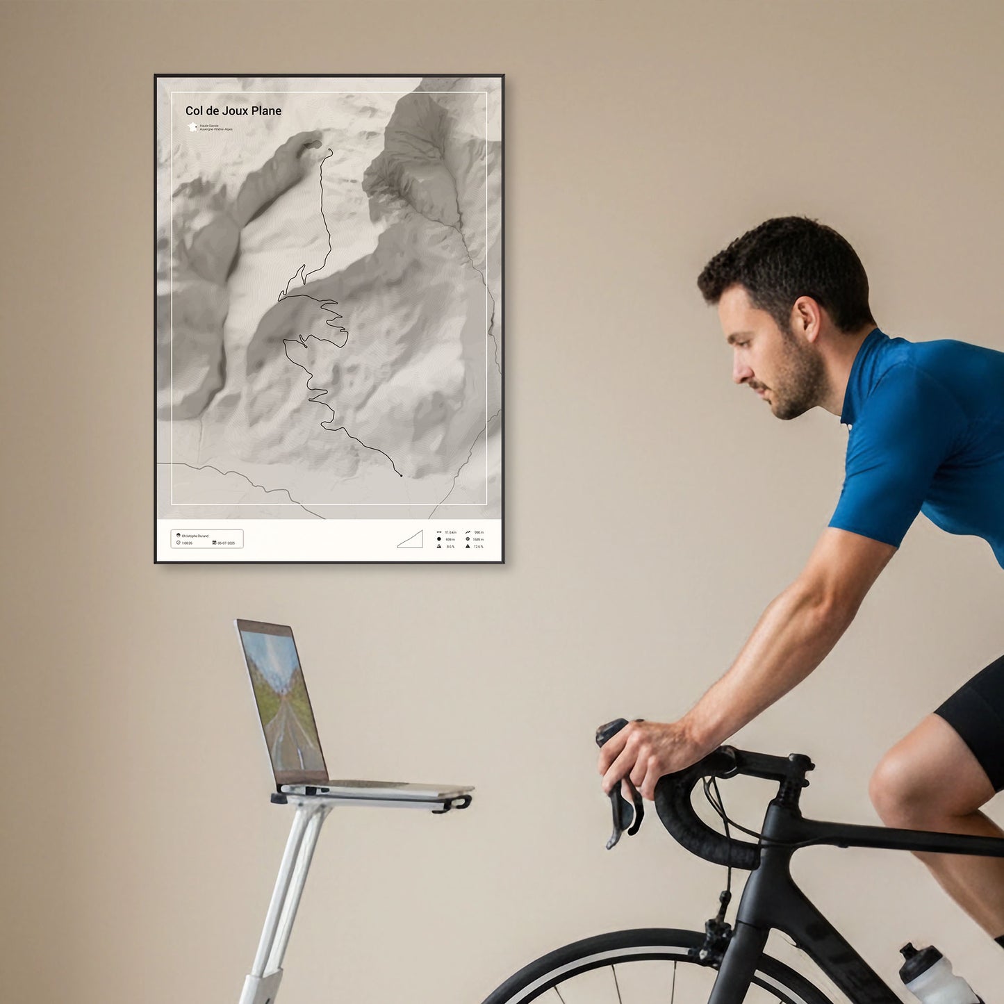 Col de Joux Plane personalized poster