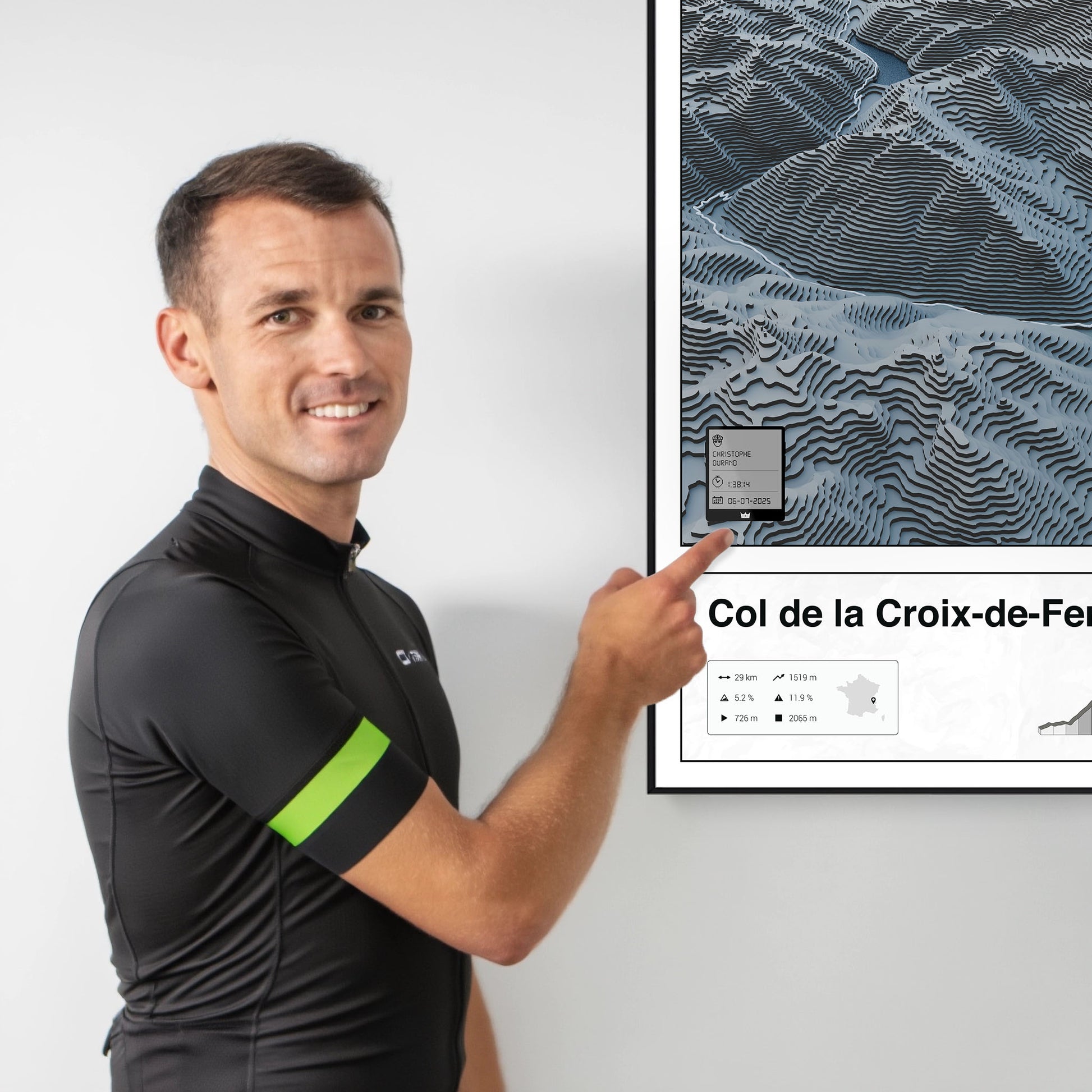 Col de la Croix-de-Fer personalized poster