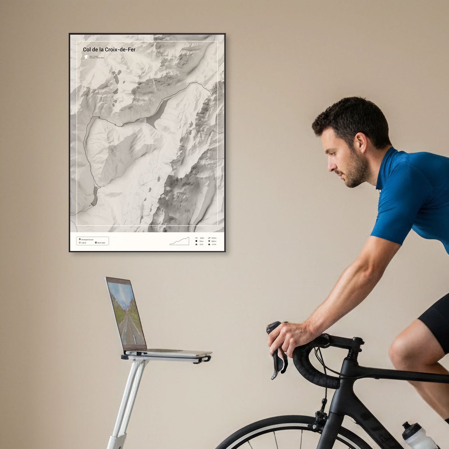 Col de la Croix-de-Fer personalized poster