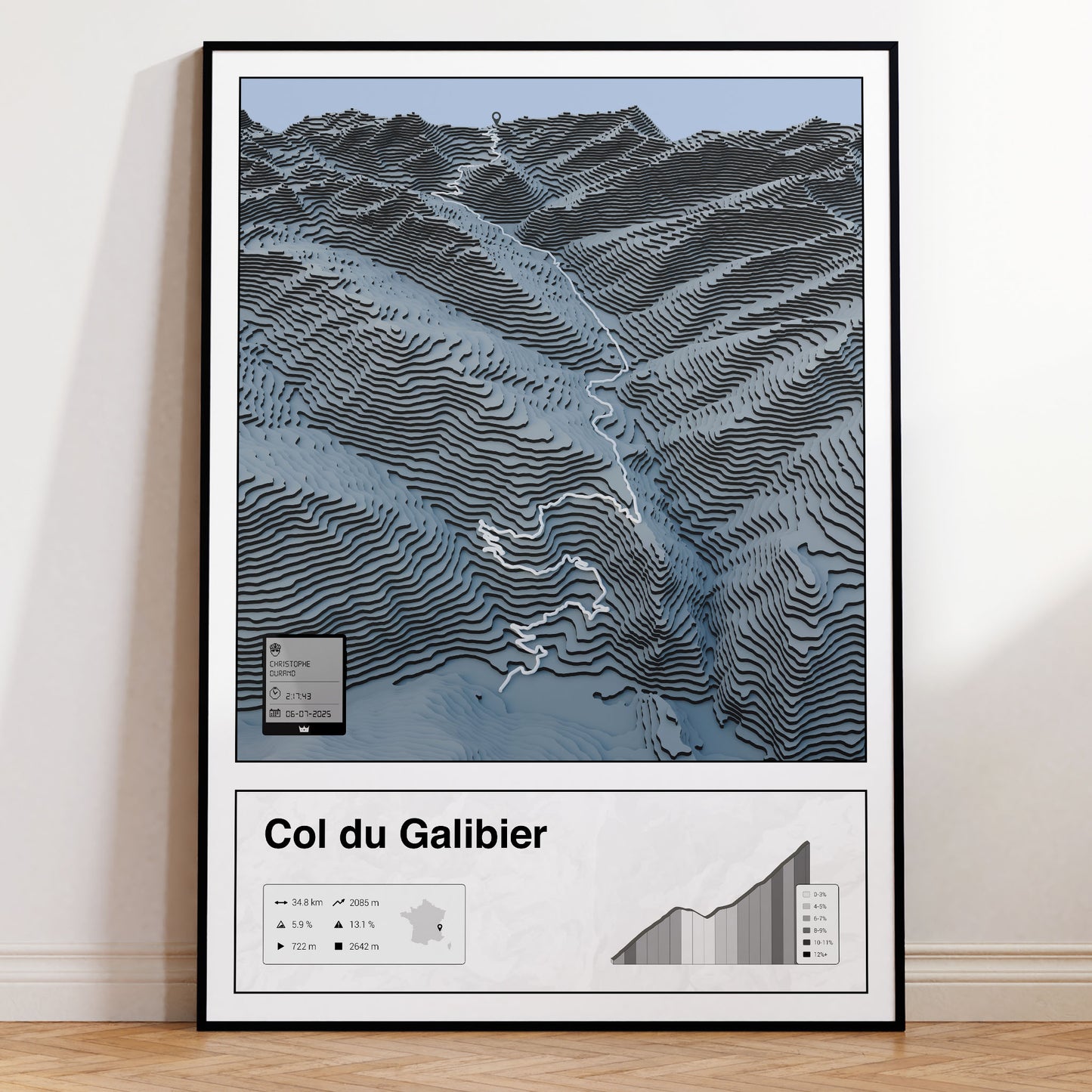 Col du Galibier personalized poster