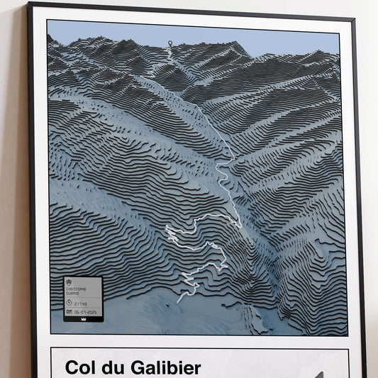 Col du Galibier personalized poster