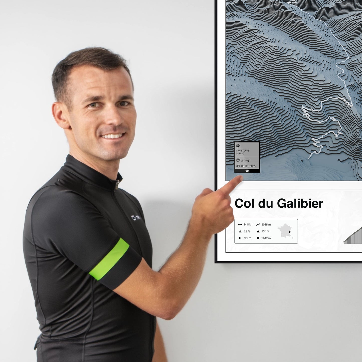 Col du Galibier personalized poster