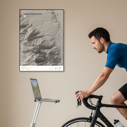 Horseshoe Meadows Road personalized poster