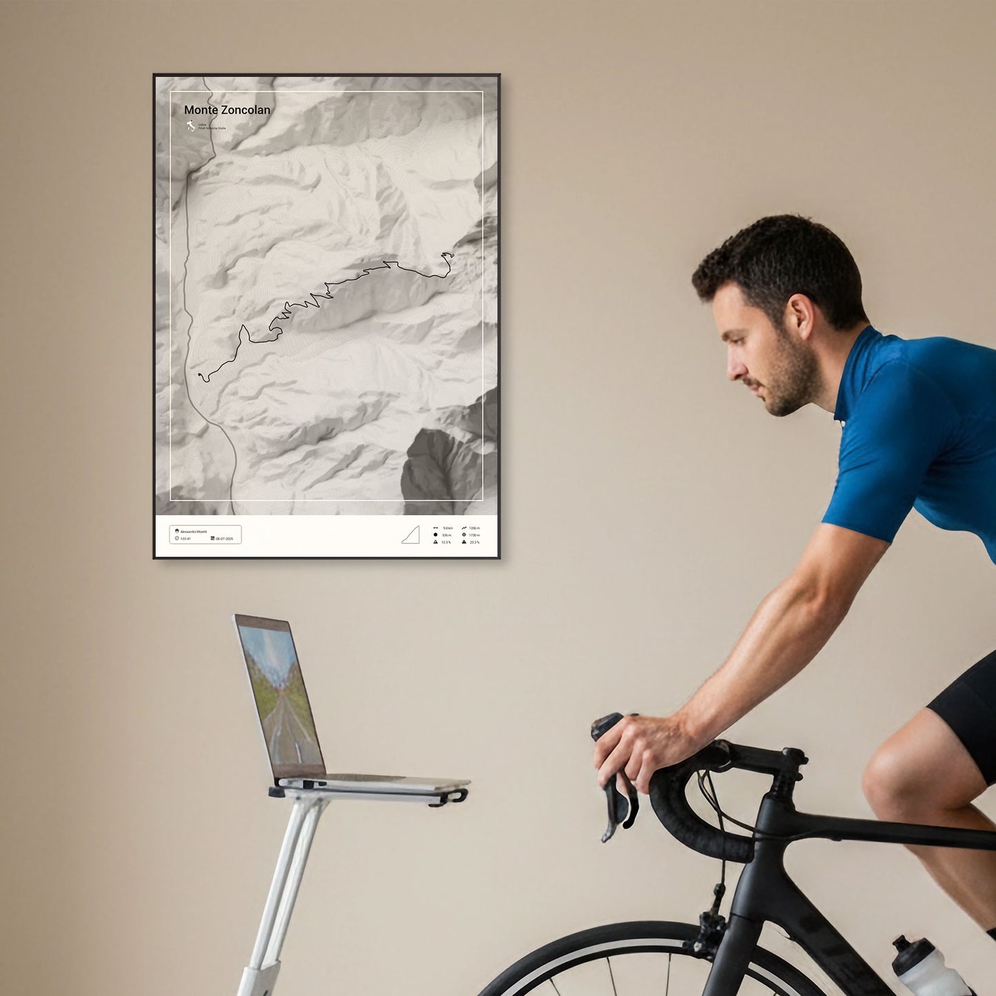 Monte Zoncolan personalized poster