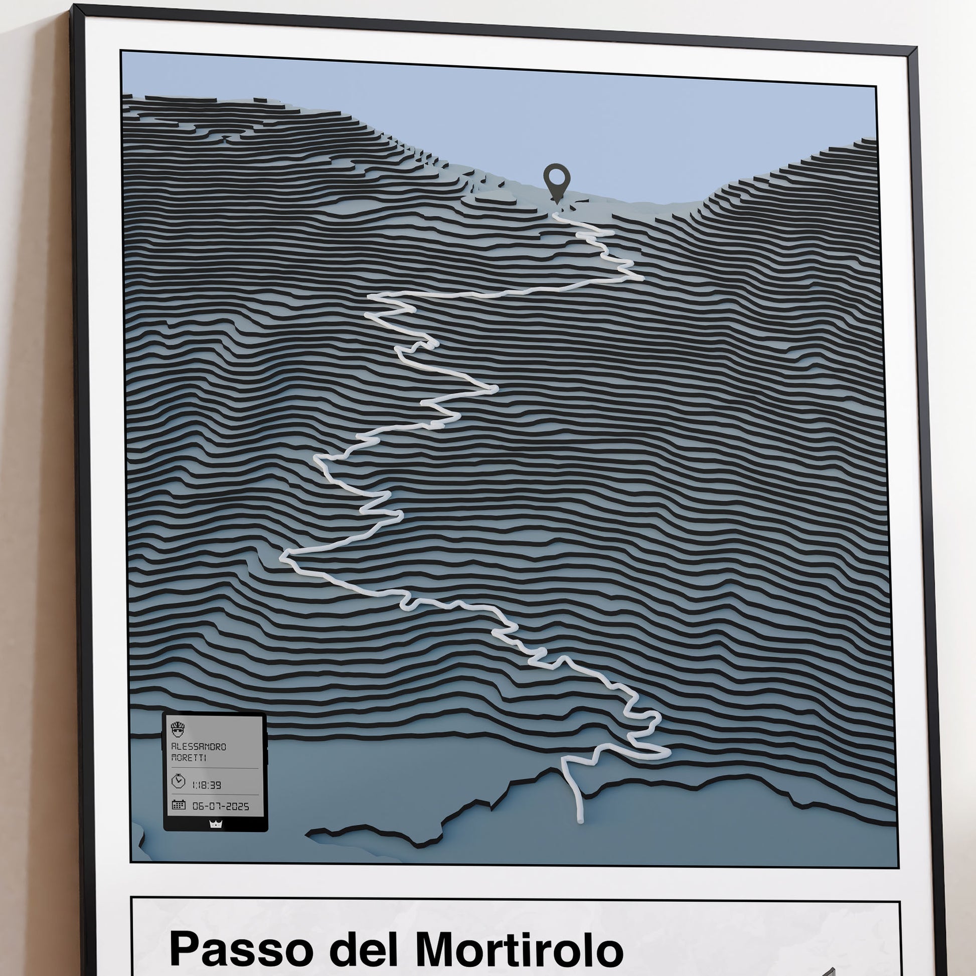 Passo del Mortirolo personalized poster
