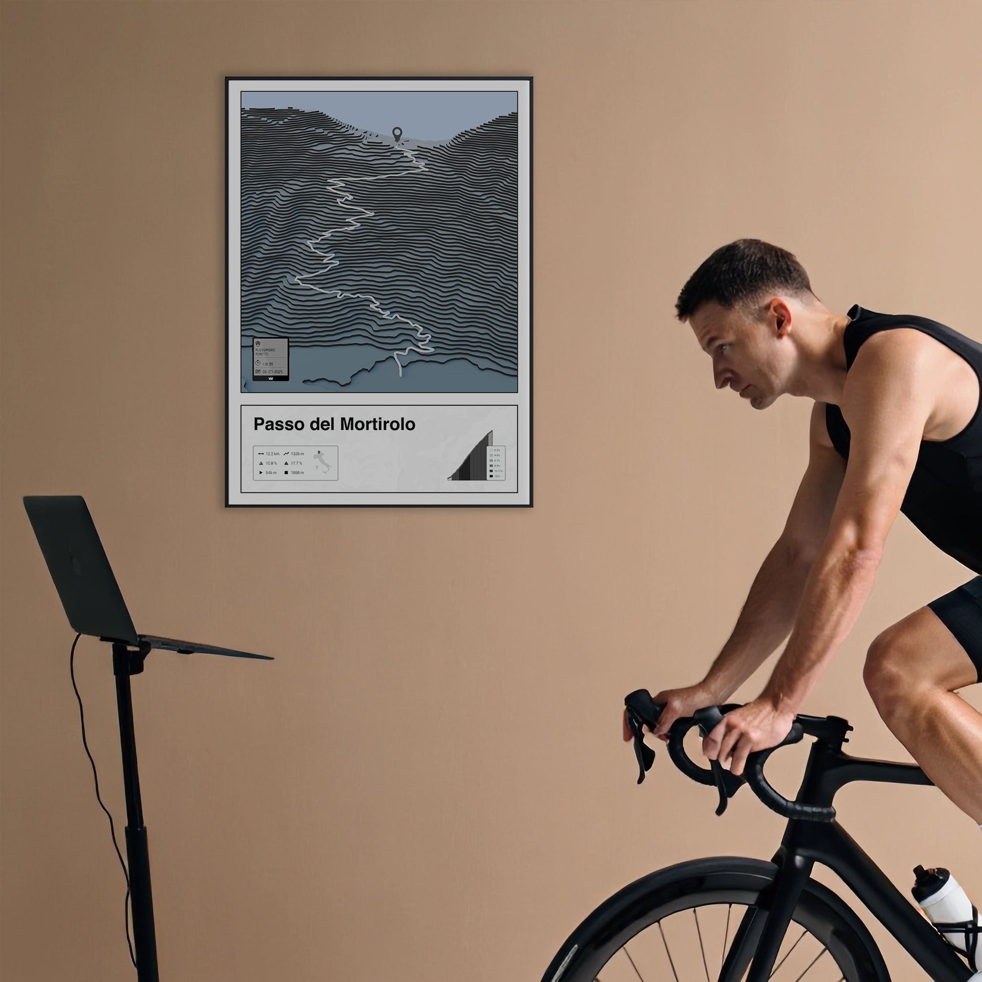 Passo del Mortirolo personalized poster