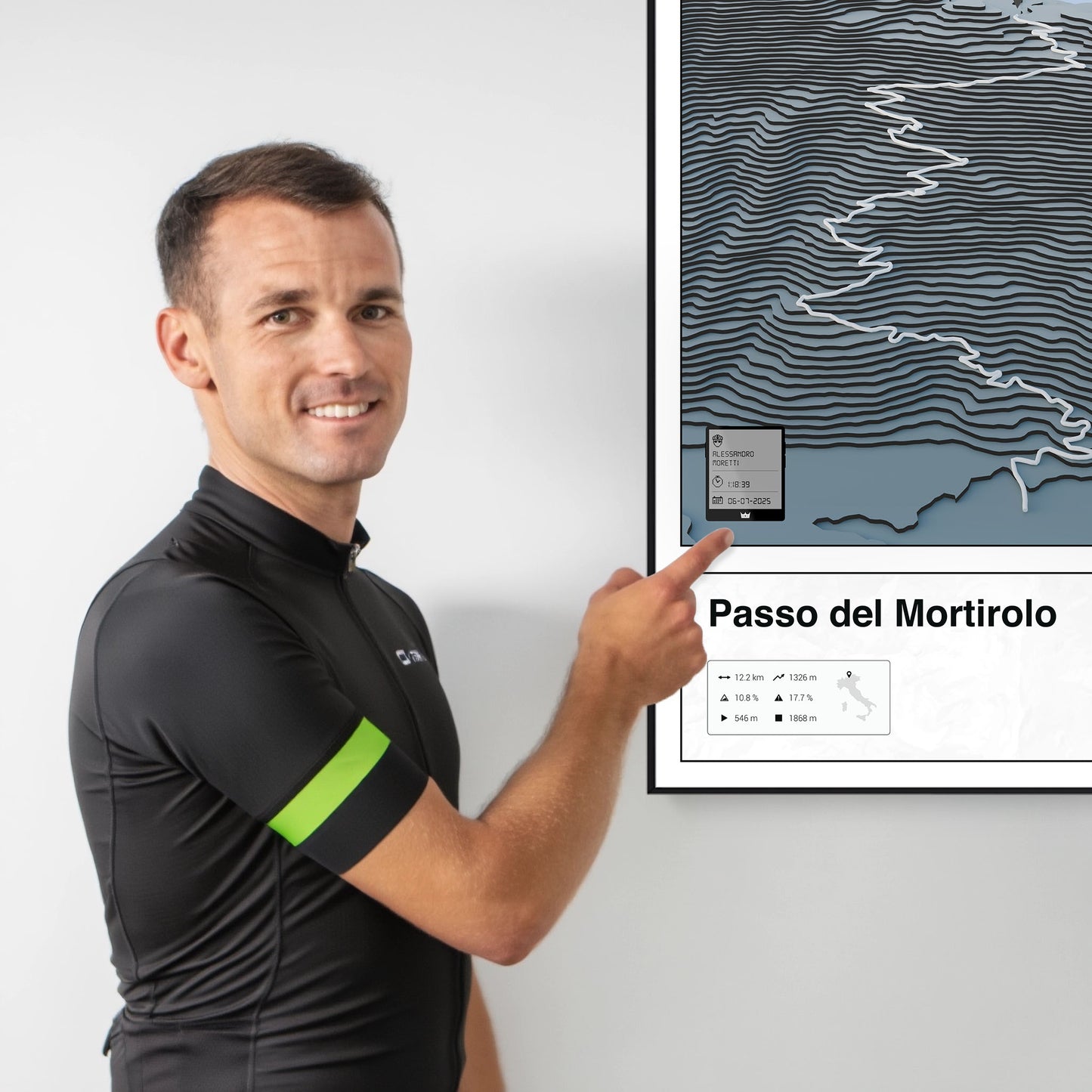 Passo del Mortirolo personalized poster