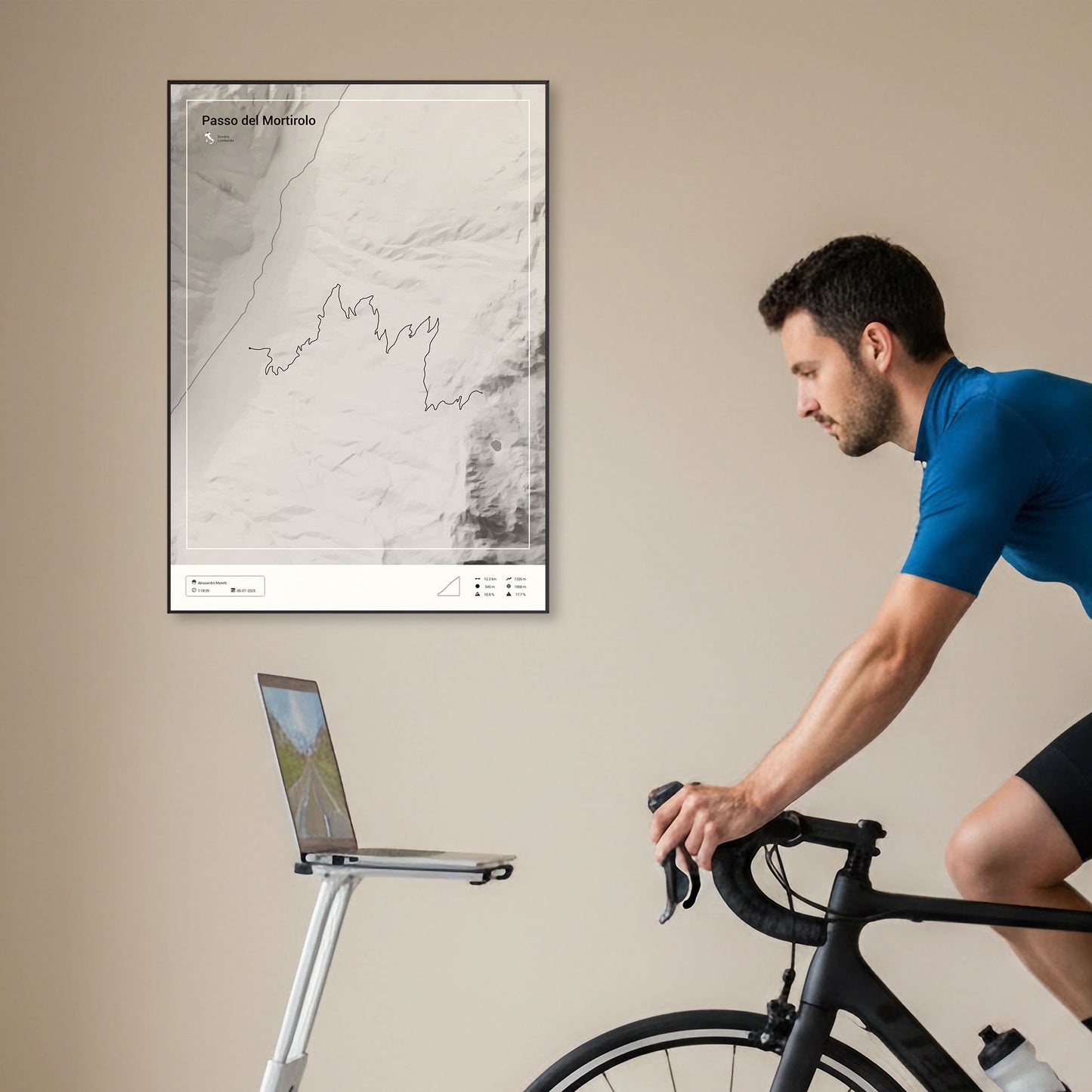 Passo del Mortirolo personalized poster