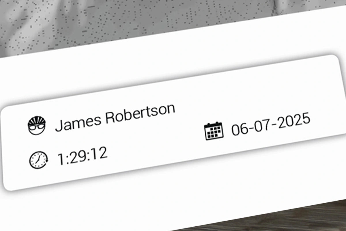 Personalized Cycling Climb Poster